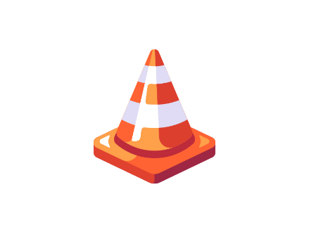 404 page traffic cone
